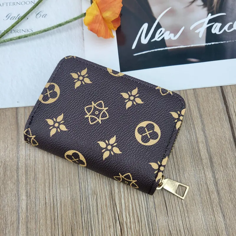 

Women's Purse Premium PU Zipper Coin Purse Multi-card Credit Card Storage Bag Small Wallet Women