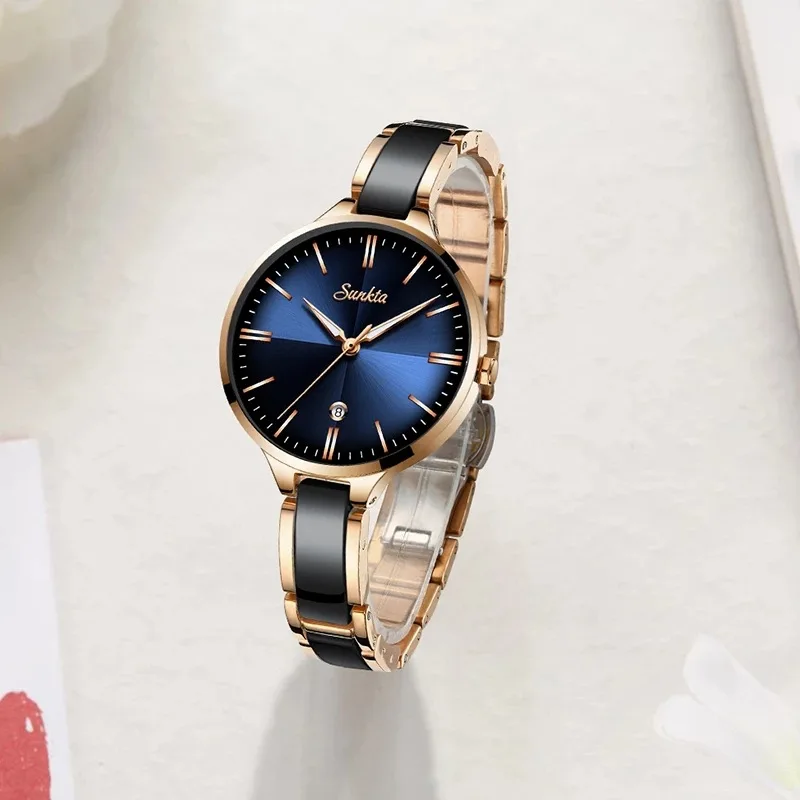 New Fashion Ladies Wrist Watches Dress Watch Women Luxury Watches Stainless Steel Silver Elegant Clock Women Wristwatch Female