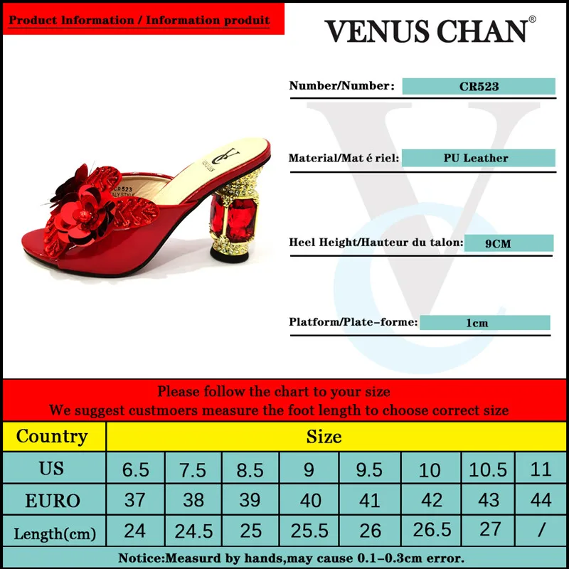 2022 New Red Color Italian Matching Shoes and Bag Sets African for Party In Women Slippers for Wedding Rhinestones and Diamonds