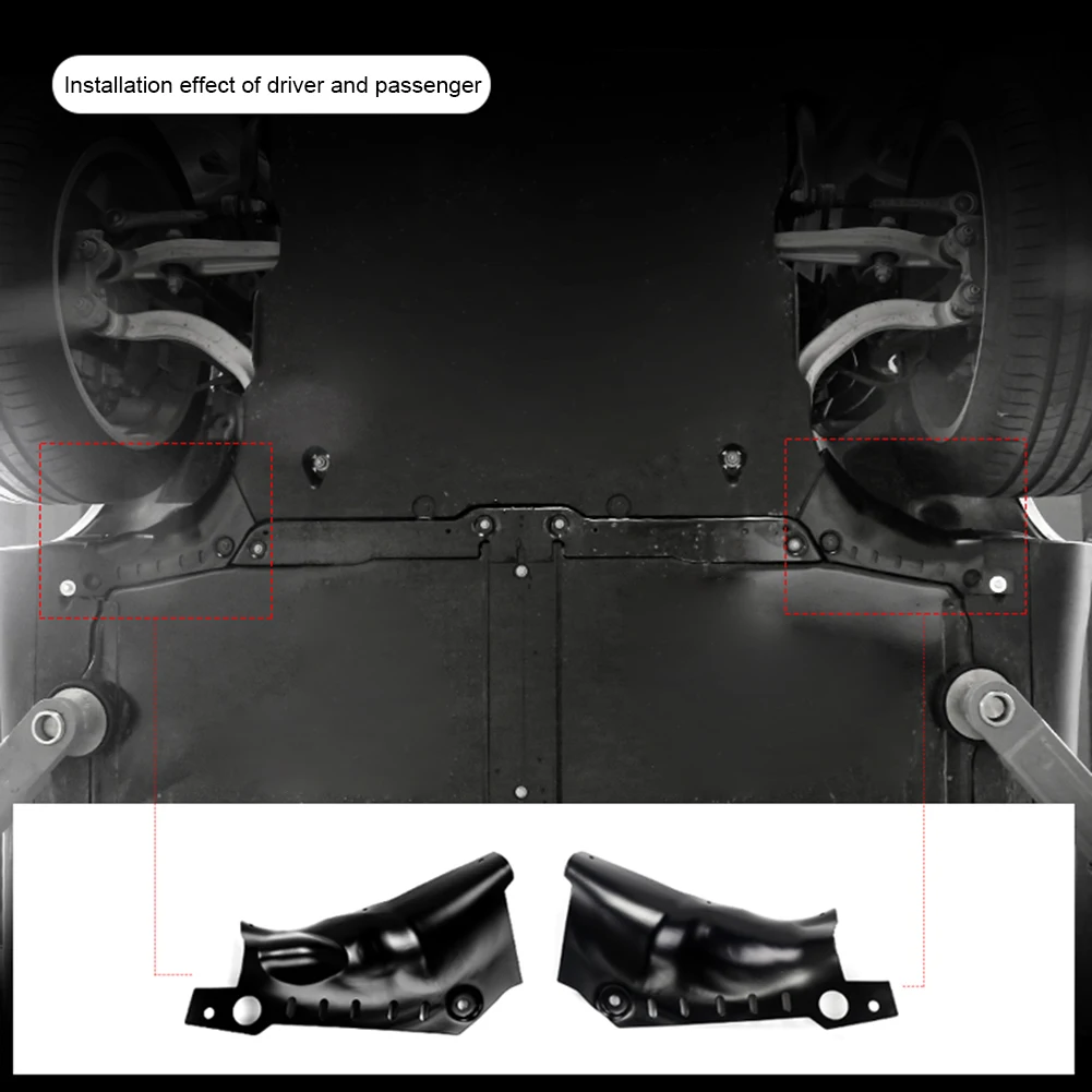 

2pcs Car Chassis Coolant Pipe Lower Guard Plate Chassis Protection Cover for Tesla Model 3/Y 2021-2022 Modified Auto Accessories