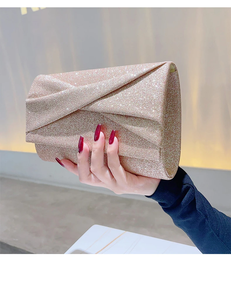 

Evening Clutch Bag For Women Sparkling handbag Small Glitter Purse Women Evening Bag Fashion Envelope Purse Cocktail Party Purse