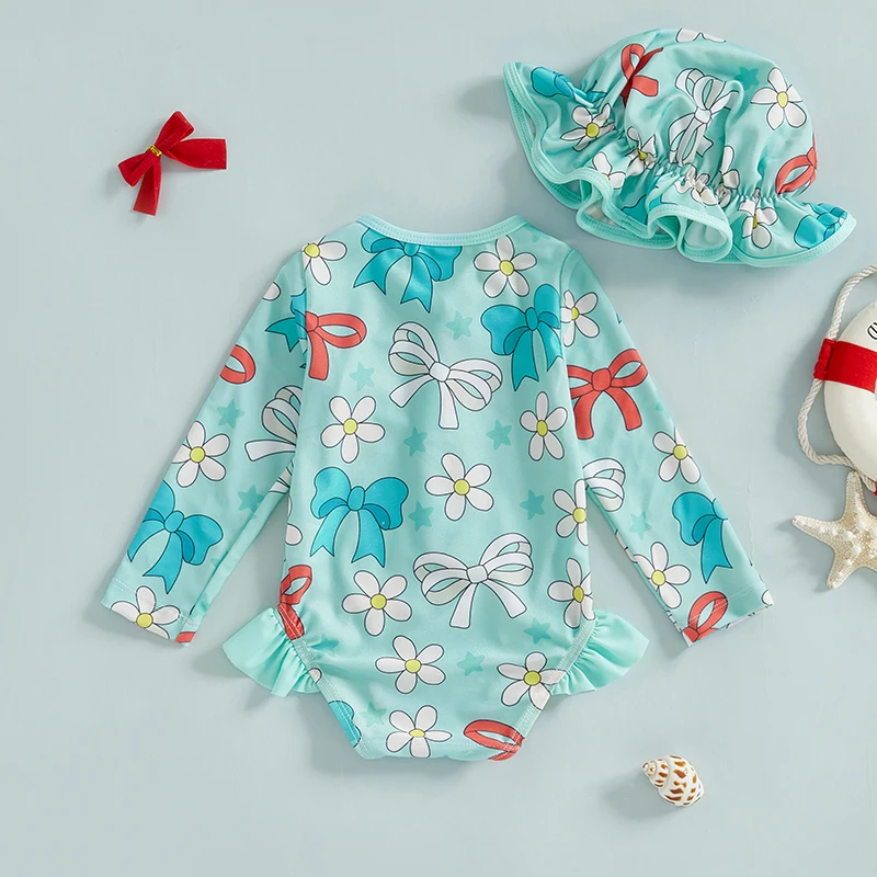 Купальник Rash Guard для маленьких девочек 1-5 лет купальный костюм с длинными