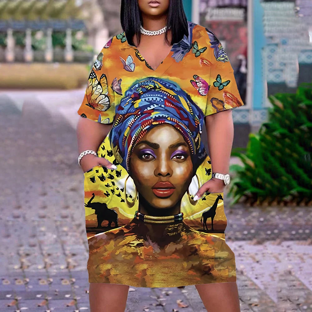 Летнее женское платье в стиле бохо индийские модели платья с 3D принтом лица