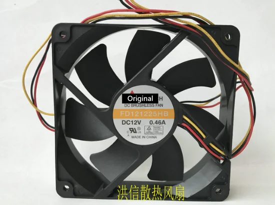 Оригинальный 100% рабочий FD121225HB 12 В постоянного тока 0,46 а 3-проводной 120x120x25 мм вентилятор охлаждения сервера