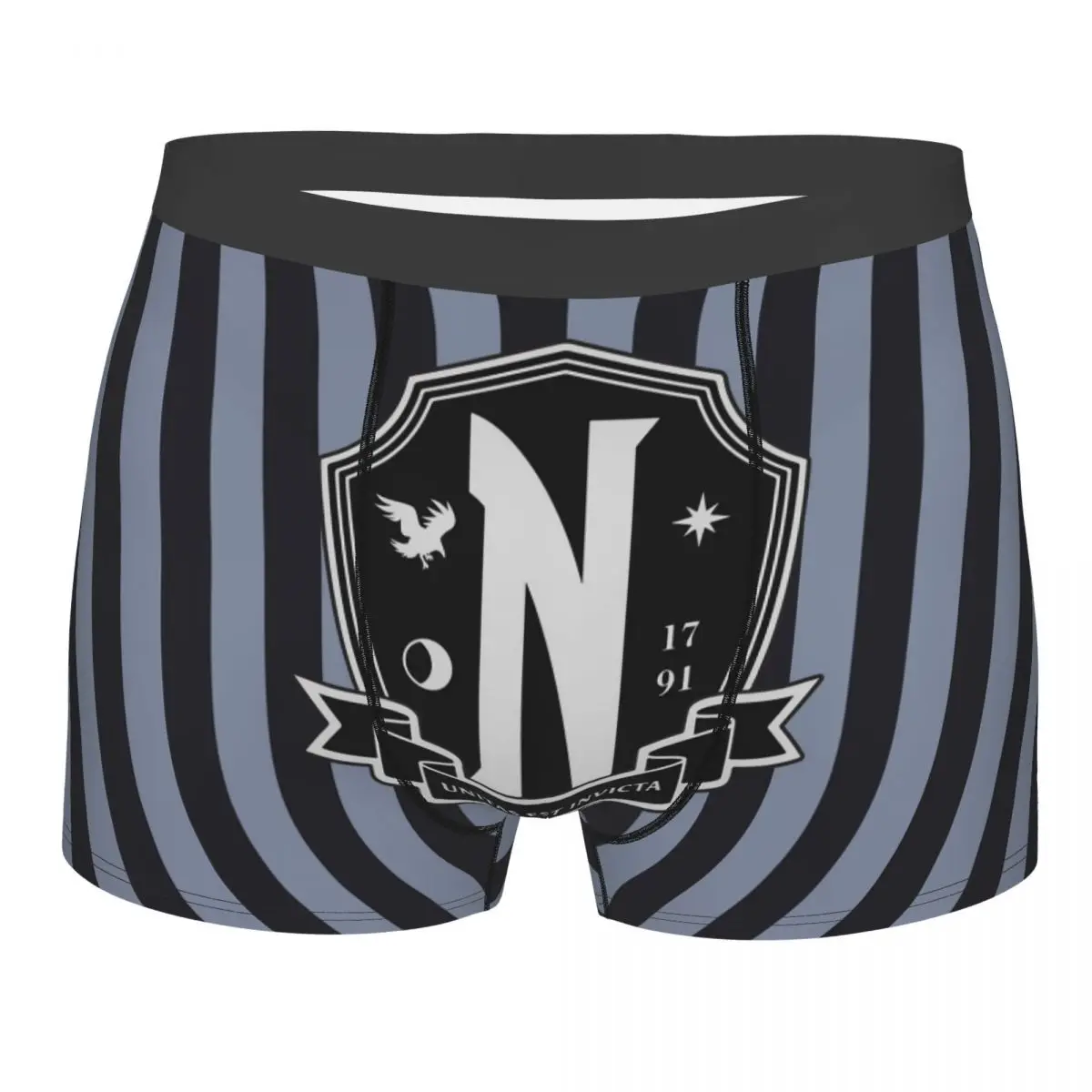 

Sexy Male Cool Nevermore Academy Wednesday Addams Underwear Horror TV Boxer Briefs Men Breathable Shorts Panties Underpants