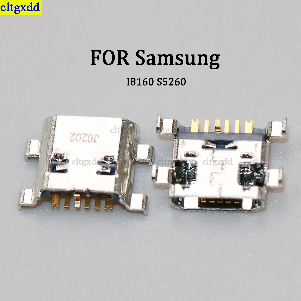 Cltgxdd 5 шт./партия подходит для Samsung I8160 S5260 микро USB-разъем порта зарядки 6-контактный