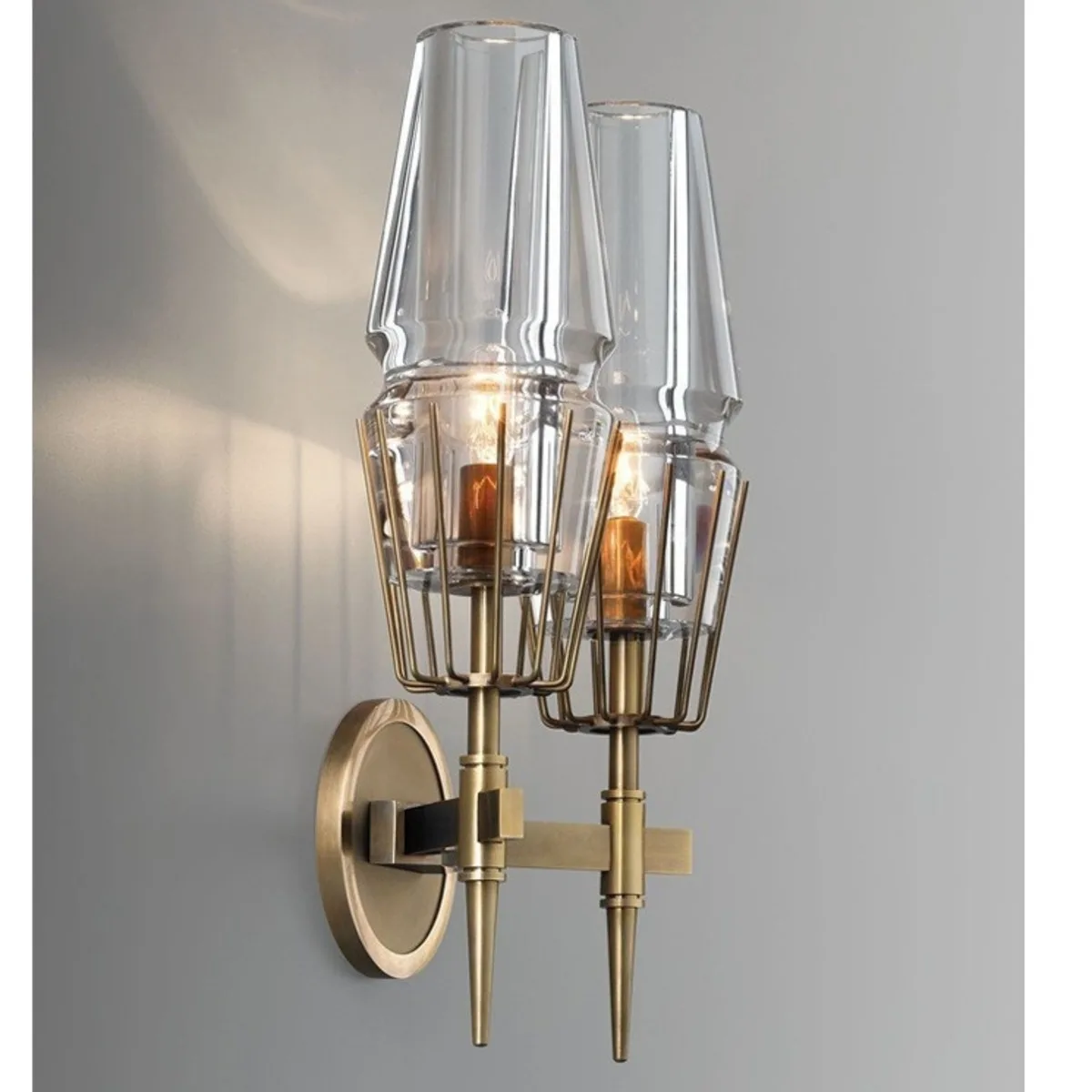 Современный Ретро Светодиодный Настенный Светильник Европейский Золотой