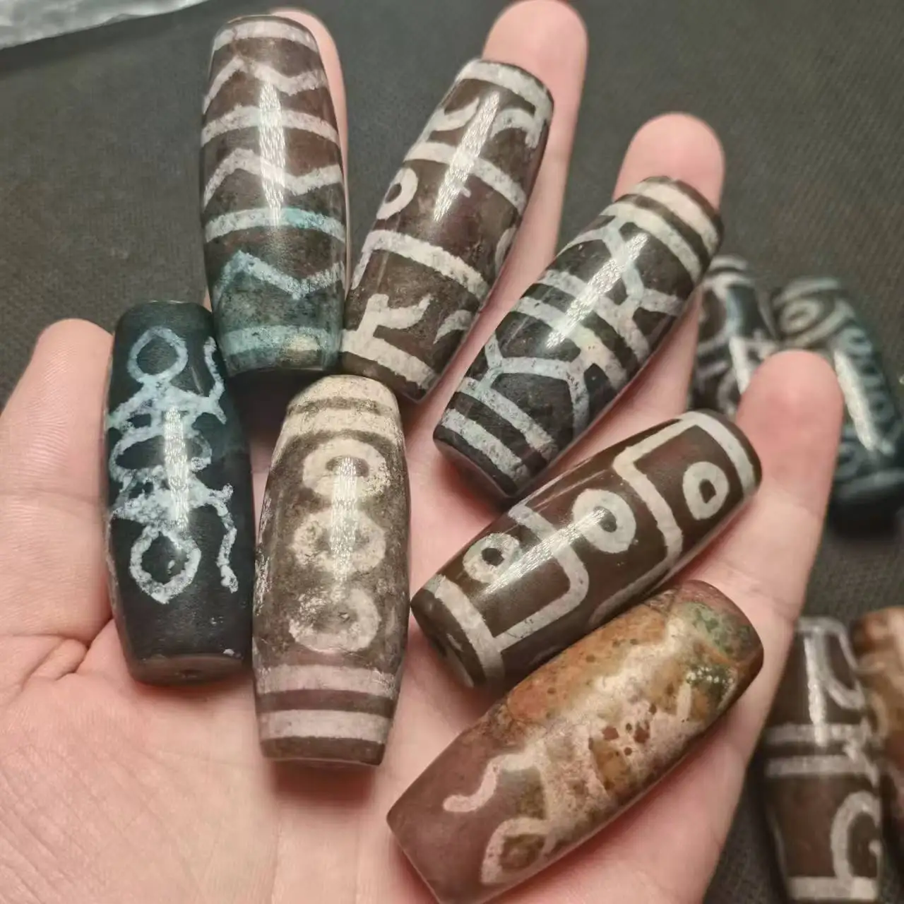 Бусины из агата Arsun Jewelry 18х45 мм