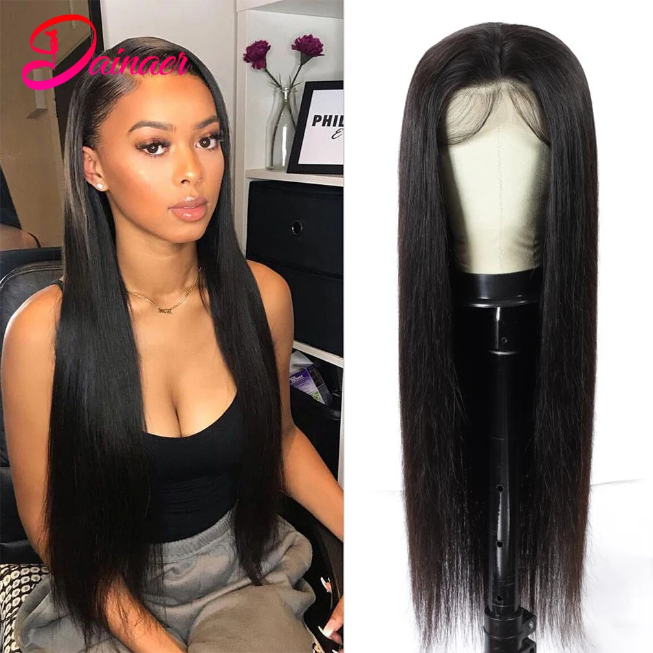 Straight Lace Front Wig 13x4 Lace Front Human Hair Wigs For Women Pre Plucked Brazilian Remy Hair Wig 4x4 Lace Closure Wig