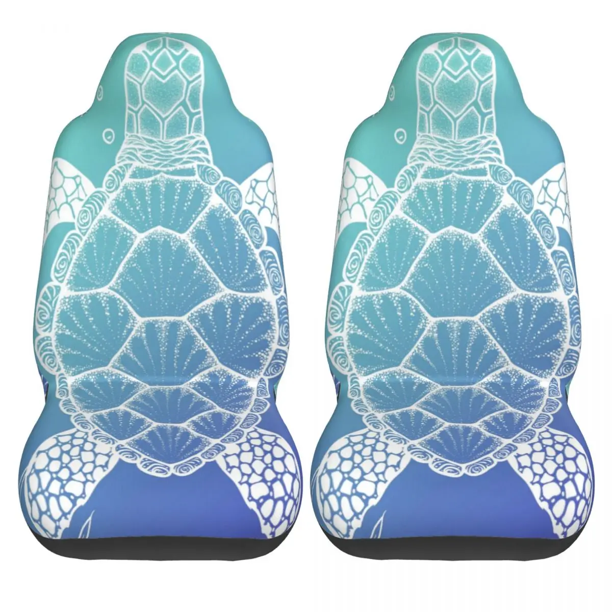 

2PCS Car Seat Protector Cover Sea Ocean Turtle Universal Seat Covers Car Seat Cover Cushion Protector