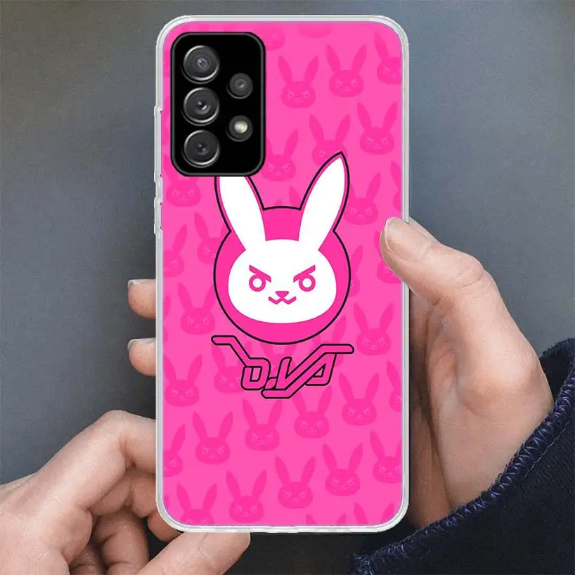 Game O-Overwatchs-DVA Phone Case For Samsung Galaxy A51 A50 A71 A70 A41 A31 A21S A10 A20E A30 A40 A6 A7 A8 + A9 Soft Silicone Sh images - 6