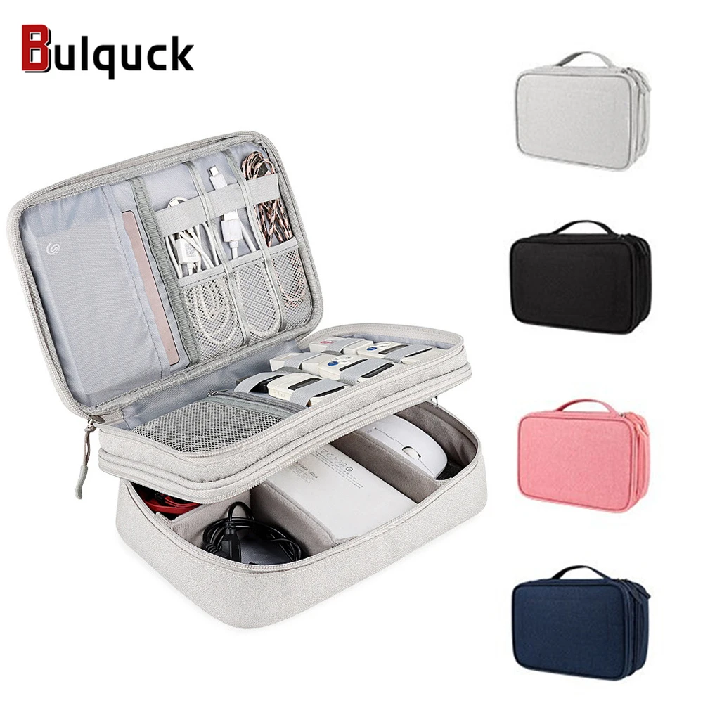 

Large Capacity Digital Storage Bag Waterproof Charging Data Cable Earphone U Disk Finishing Bag Home Travel Portable Organizer