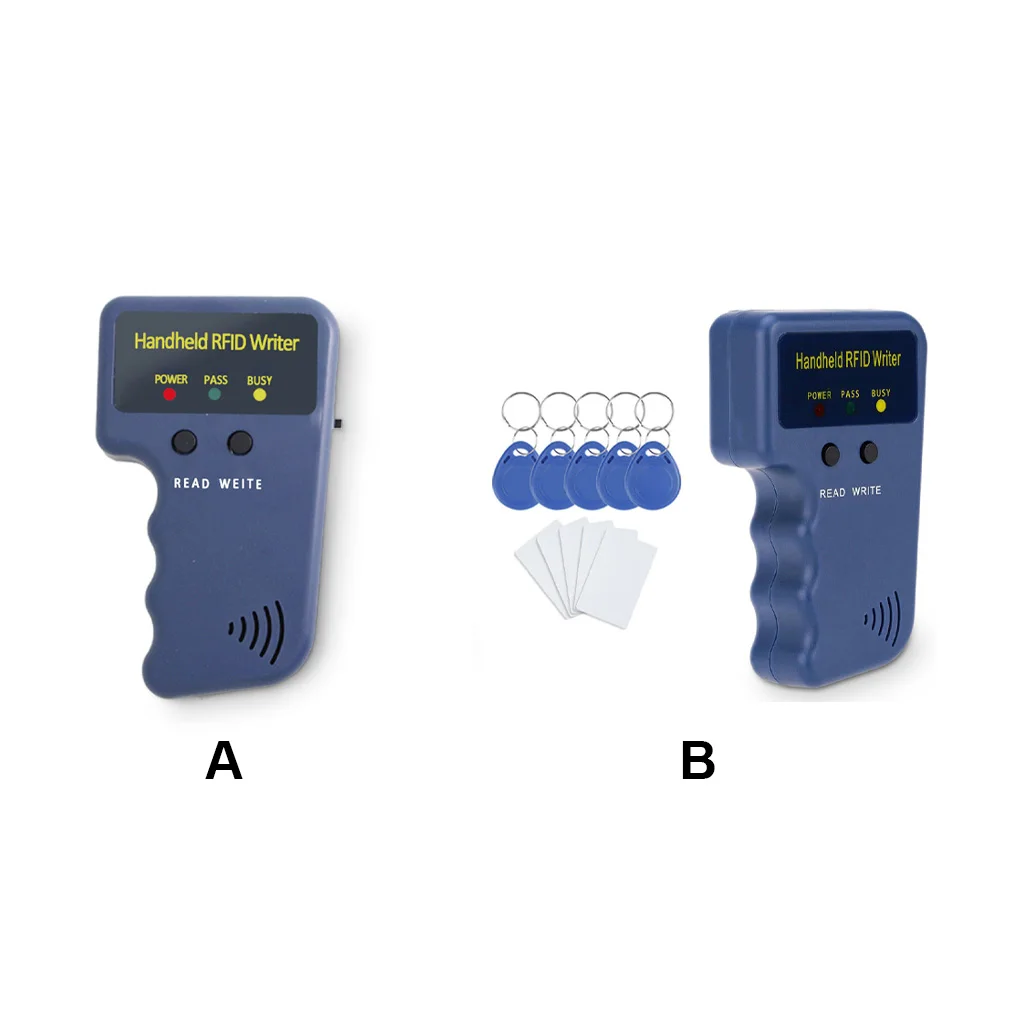 

ID карта Дубликатор Портативный Ручной 125 кГц брелок писатель система управления дверью парковочные карты тимекард копир Тип 2
