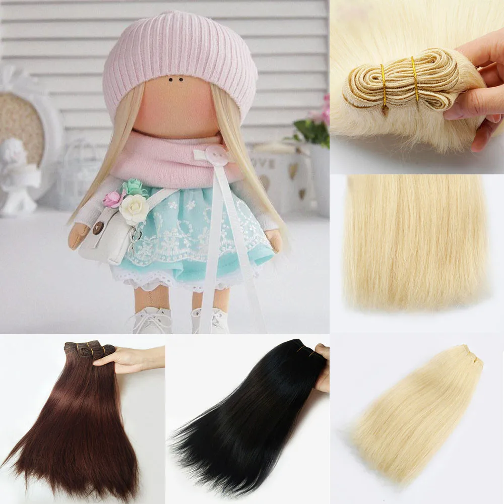 Hair Extensions Hair Wefts For Bjd/sd Doll Diy Handmande 30cm Camel Hair Wigs
