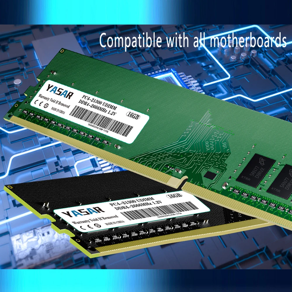 YASAR DDR4 4 ГБ 8 16 3200 МГц 2666 2400 2133 Память Ram PC4-17000 19200 21300 25600 1 2 В Настольная память для ПК