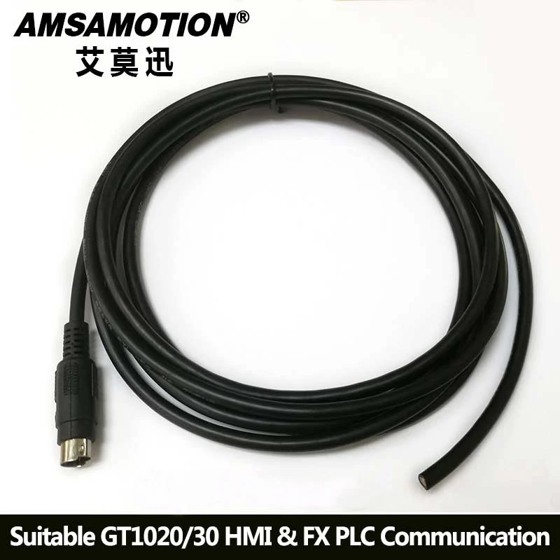 

GT10-C30R4-8P For Mitsubishi GT1020/1030 Touch Panel HMI To Mitsubishi FX Series PLC Communication Cable GT10-C50R4-8P