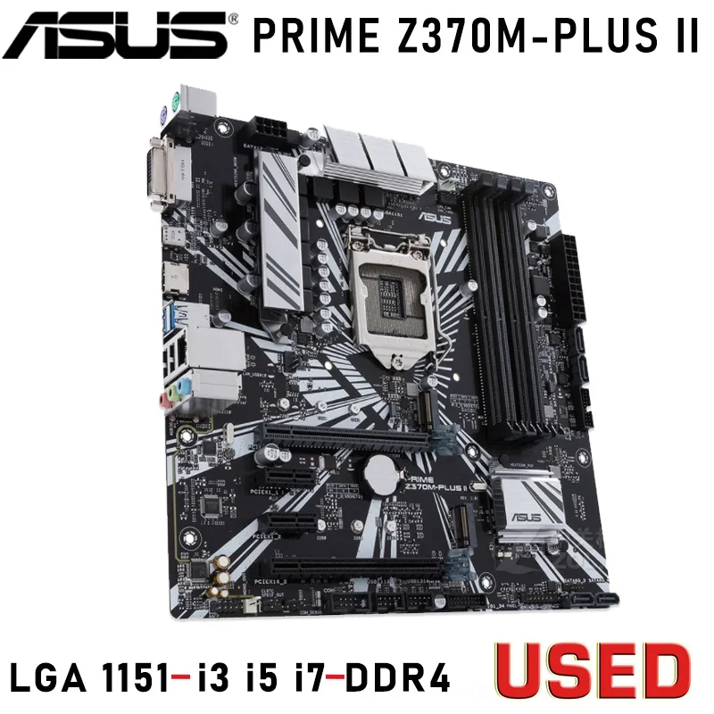 Материнская плата Asus PRIME Z370M-PLUS II LGA 1151 Intel Z370 Core i7 ...