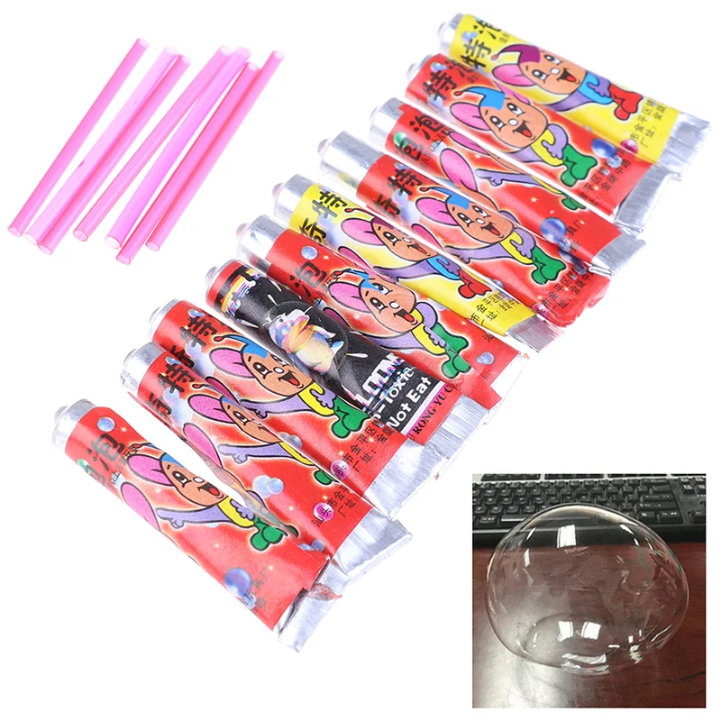 

New 2Bag 10pcsBubble Glue Blowing Bubble Ball Toys for Children Space Balloon Nostalgic Classical Outdoor Toys Not Easy To Break