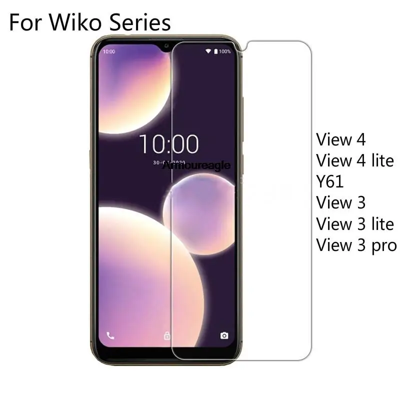 2 шт. закаленное стекло для wiko view 4 lite y61 защита экрана 2.5d hd 9h на 3 искусственное |