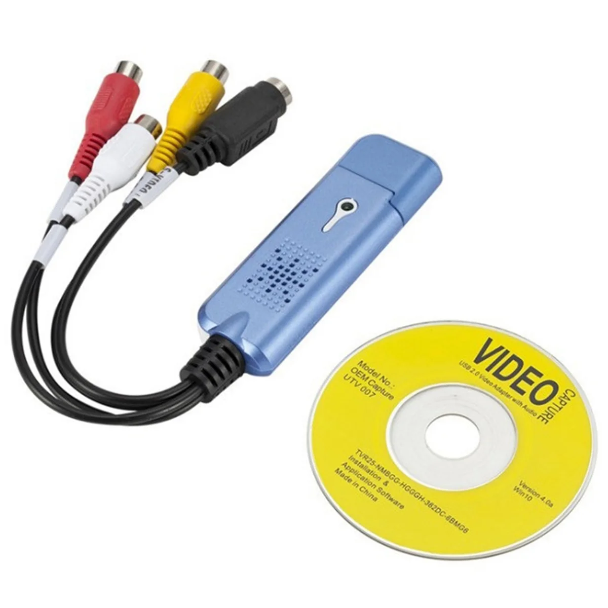 

USB 2,0 Карта видеозахвата VHS VCR TV к DVD конвертер для Mac OS X PC Windows 7 8 10