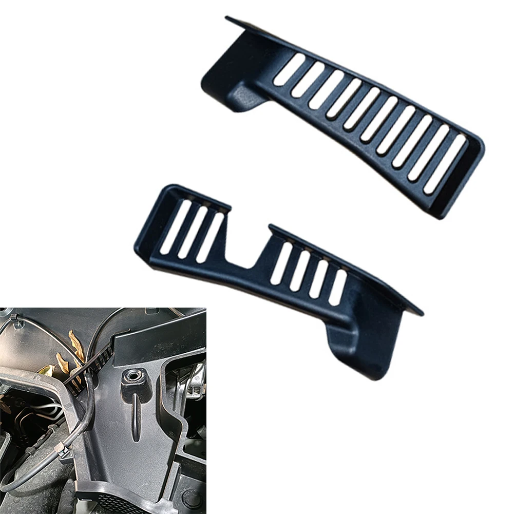 

Filter Screen Cover Sink Divider 2pcs Black For Tesla Model Y Front Engine Hood Water Channel Anti-Clogging Net