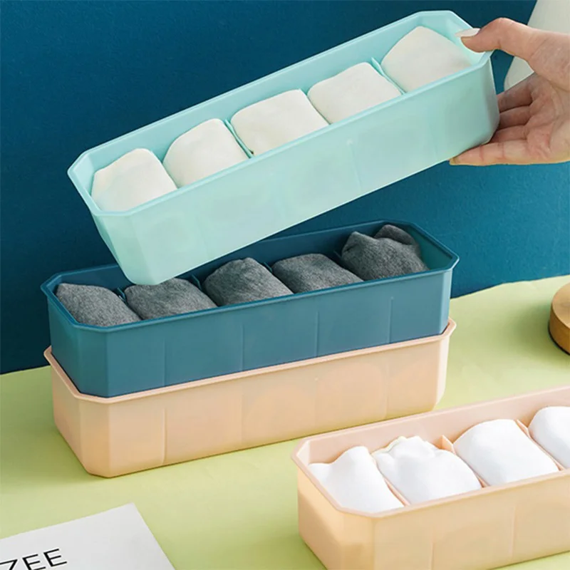 

Ящик для хранения нижнего белья для дома, Многофункциональный пластиковый разделитель, Ящик для хранения бюстгальтера, Контейнер для носков