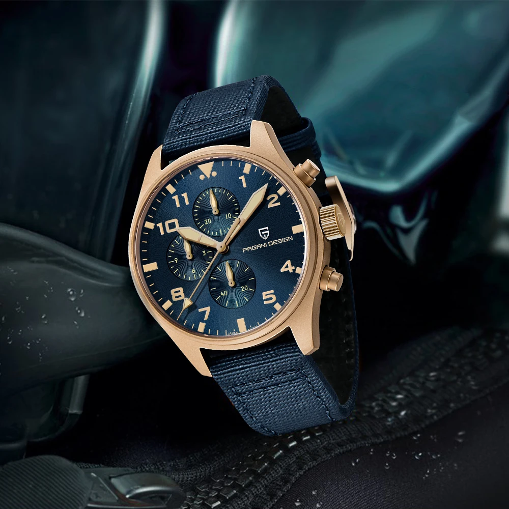 PAGANI DESIGN nowy 42mm męski Pilot kwarcowy zegarek luksusowy szafirowe szkło AR powłoka chronograf 10bar wodoodporny zegarek ze stali nierdzewnej mężczyzn 3 PAGANI DESIGN nowy 42mm męski Pilot kwarcowy zegarek luksusowy szafirowe szkło AR powłoka chronograf 10bar wodoodporny zegarek ze stali nierdzewnej mężczyzn 3