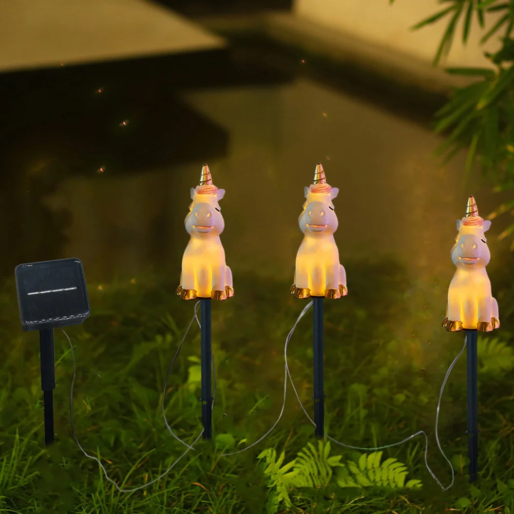 

Освещение для газона, автоматическое освещение для дорожек с питанием от солнечной энергии, легкая установка, светильник Resin, водонепроницаемый для дома и сада, 1 Drag 3