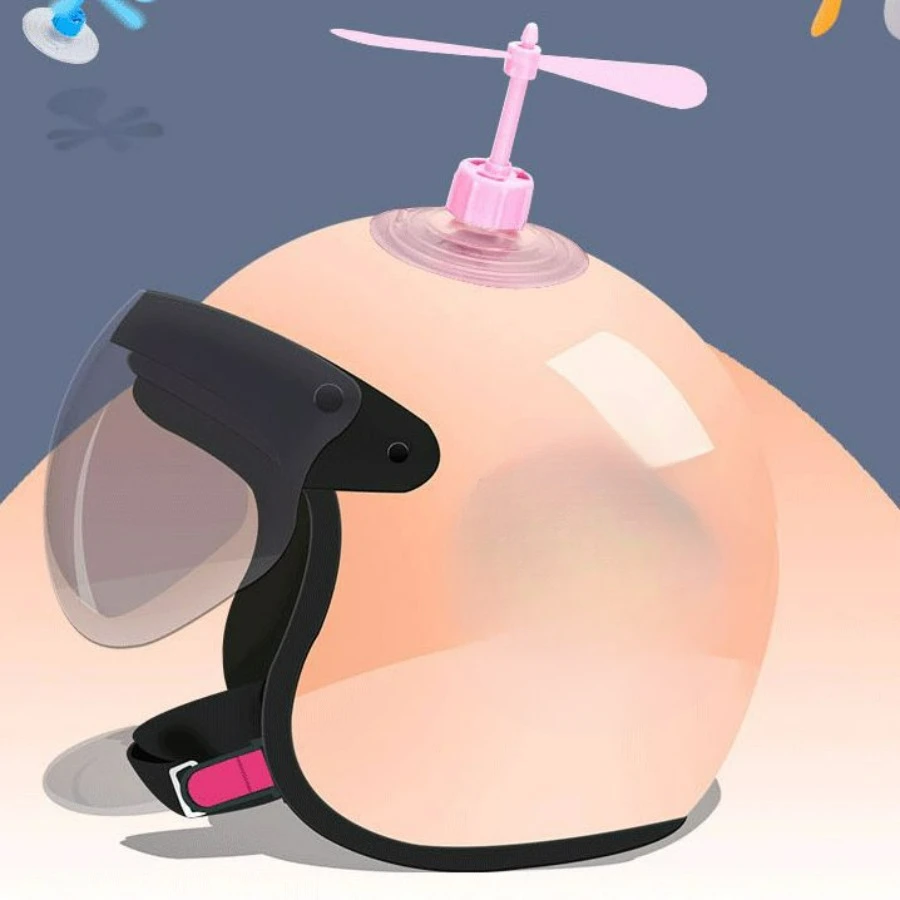 

Motorcycle Helmet Suction Cup Rotating Windmill for ARAI SHOEI AGV SHARK HJC AIROH SUOMY Scorpion ZEUS Two Leaf Grass Decoration