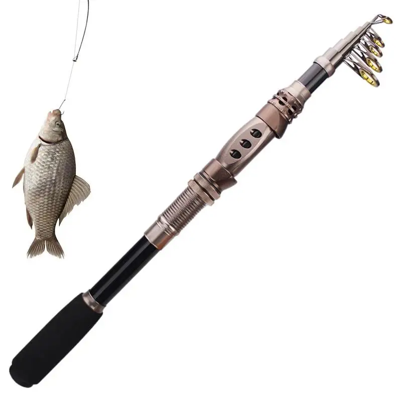 

Retractable Fishing Rod Carbon Fiber Ice Fishing Pole Long-distance 1.8m-3.3m Fishing Equipment For Sea River Ice Freshwater