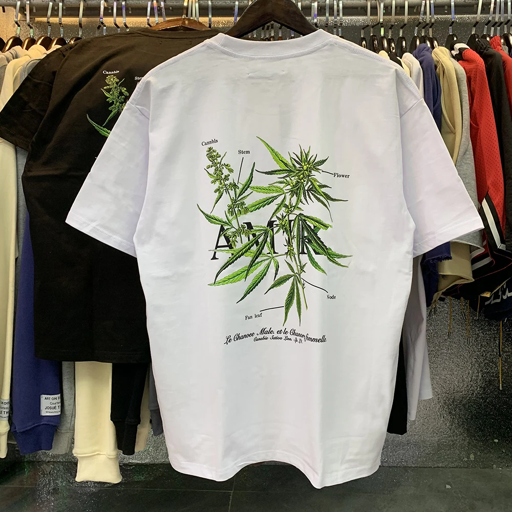 

Cooocoll666 Men Tops Vintage T-shirt Streetwear Oversized Tree Plant Printing Short Sleeve Harajuku Brand 1:1 Women Tops Tees