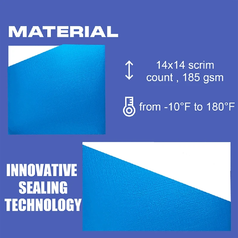 15FT Solar Covers For Above Ground Pools Pool Cover Protector With Winch And Cable