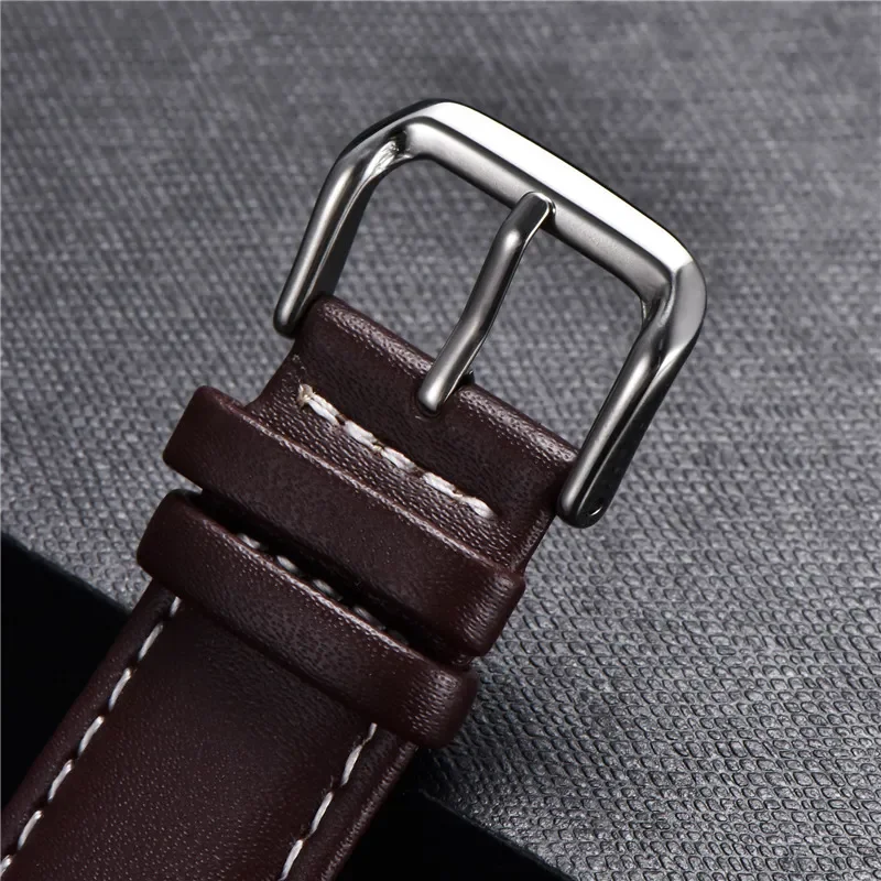 Soft Watchband Genuine Leather Strap Calfskin Men Women Watch Band Watch Accessories Bracelet 16mm 18mm 20mm 22mm 24mm