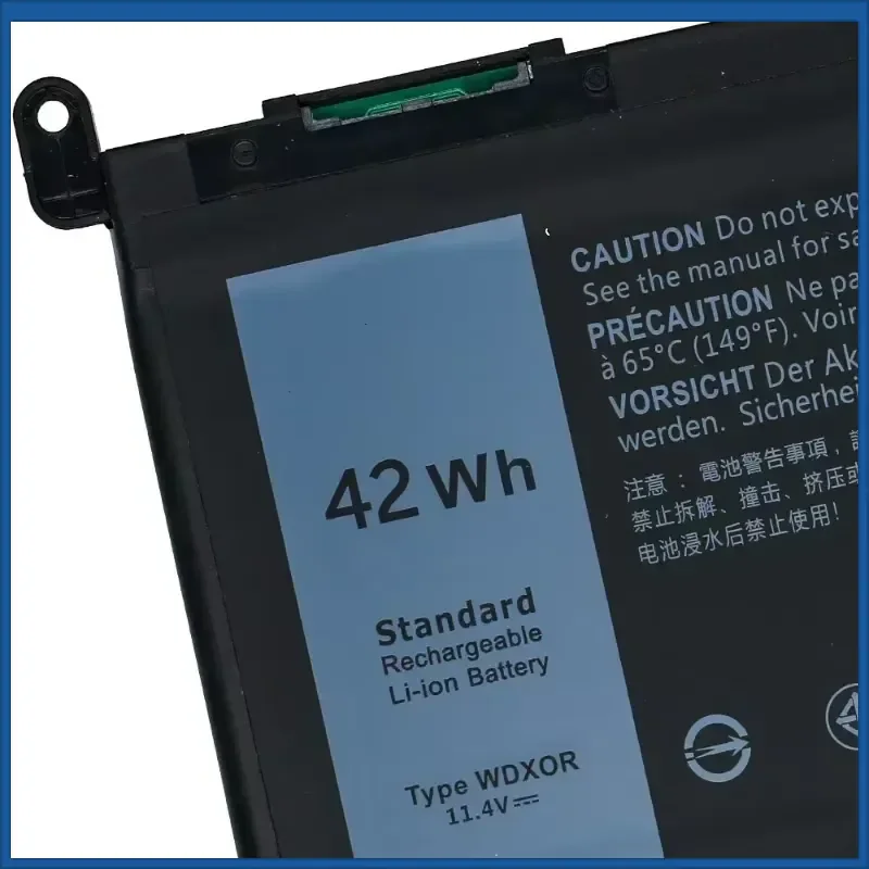 Фото Аккумулятор 11.4V 3500mAh WDX0R для Dell Inspiron 13 5000 5368 5378 7368 7378 14 7000 7560 7460 5468 15 7560 5538 5567 5568 P61F T2JX4 №2