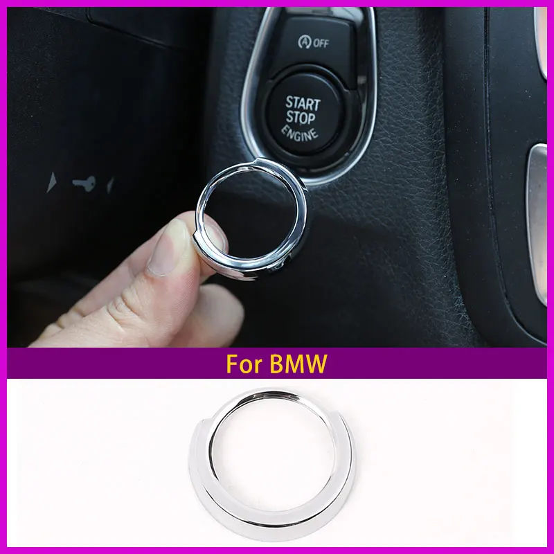 

Автомобильные аксессуары, накладки на пусковое кольцо двигателя для BMW X1 F48 для BMW 1 2 3 4 серии F30 2013-2017 для BMW X2 F47 2018 ABS Chrome