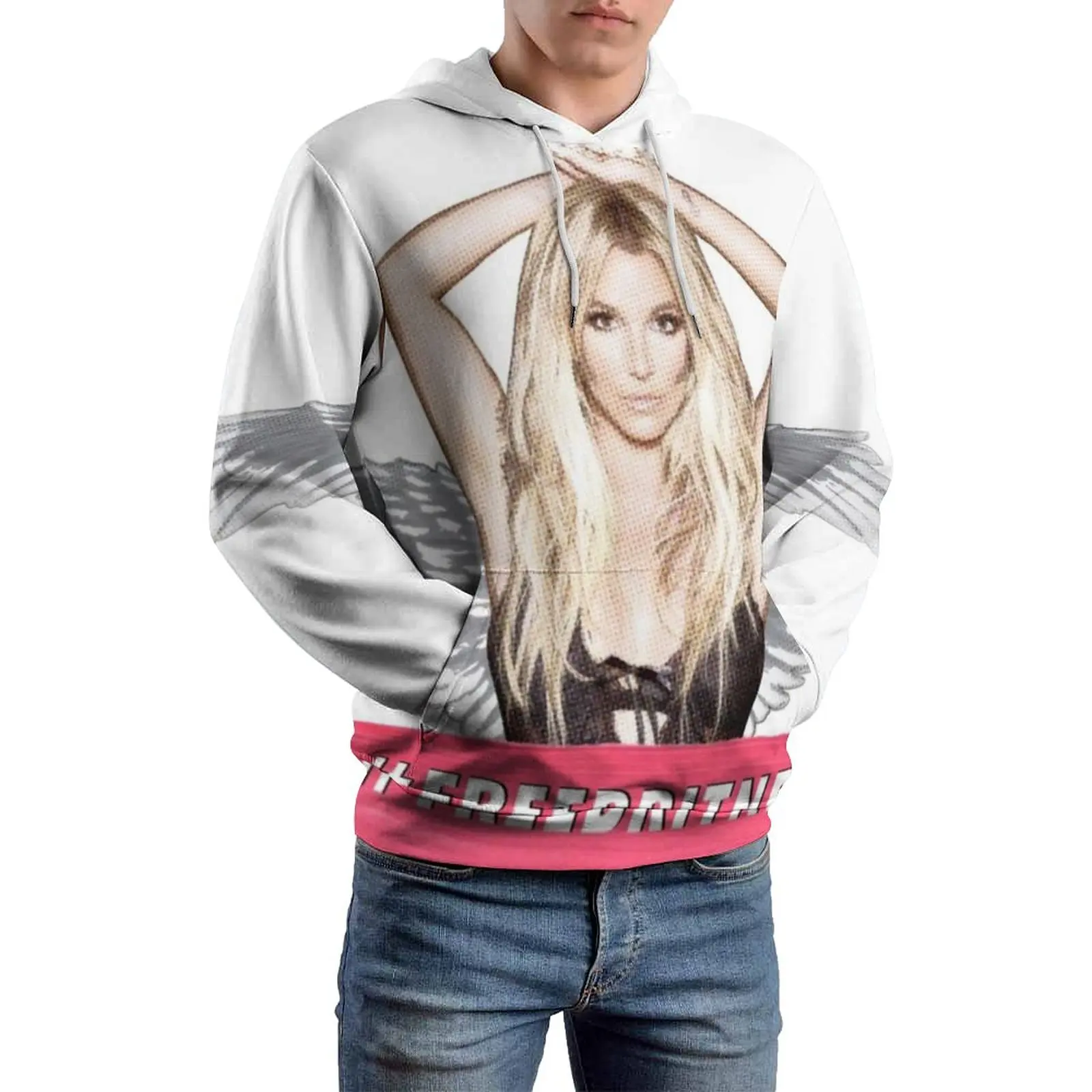 

Свободные толстовки BRITNEY, свободная корейская мода, толстовка унисекс с длинным рукавом, эстетические графические толстовки, большой размер 5XL 6XL