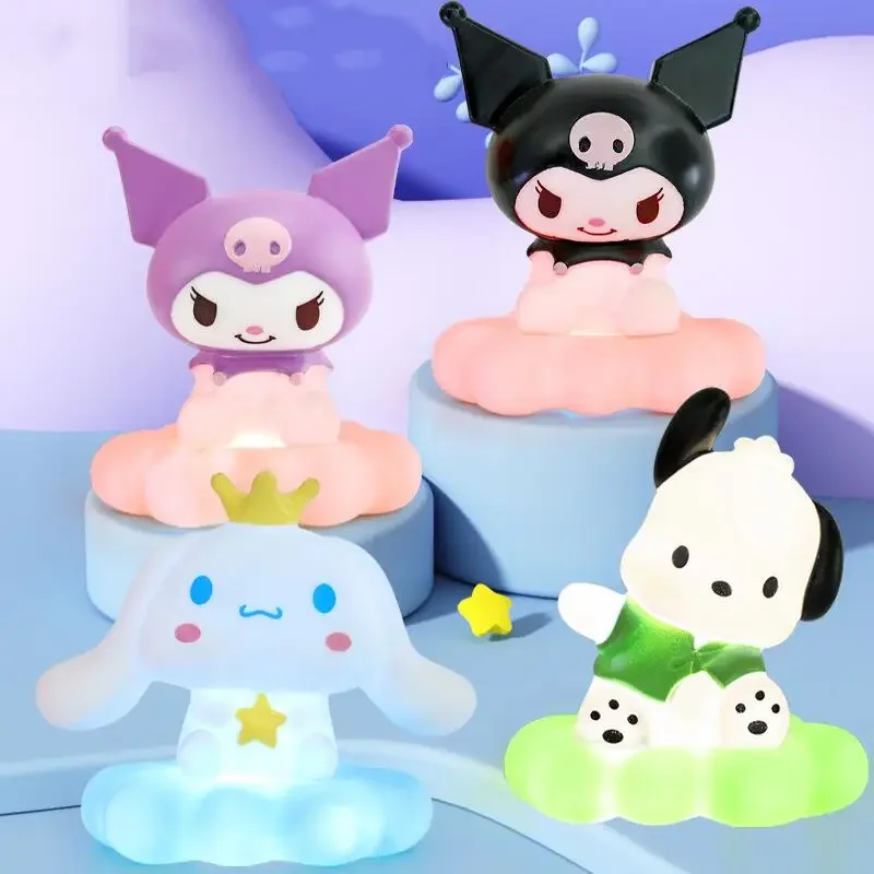 Sanrio Kuromi ночник милый аниме мультфильм Cinnamoroll модные украшения настольные