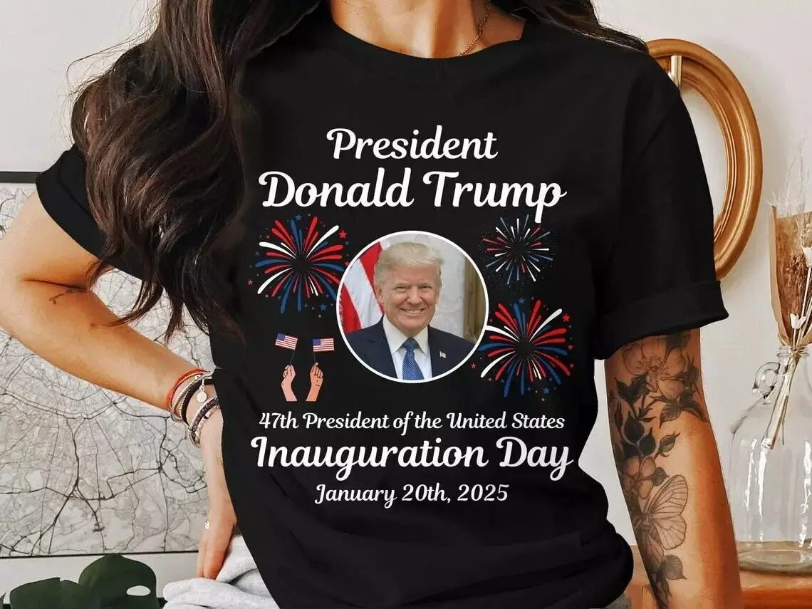 Футболка Trump Inauguration Day 2025 года рубашка для Inaugurции президента 47 США