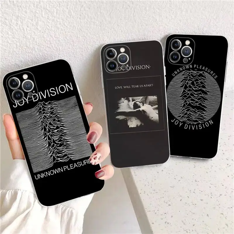 

Joy division Phone Case For iPhone 14 13 12 11 Pro Max XS X XR SE 2020 6 7 8 Plus Mini Transparent Shell