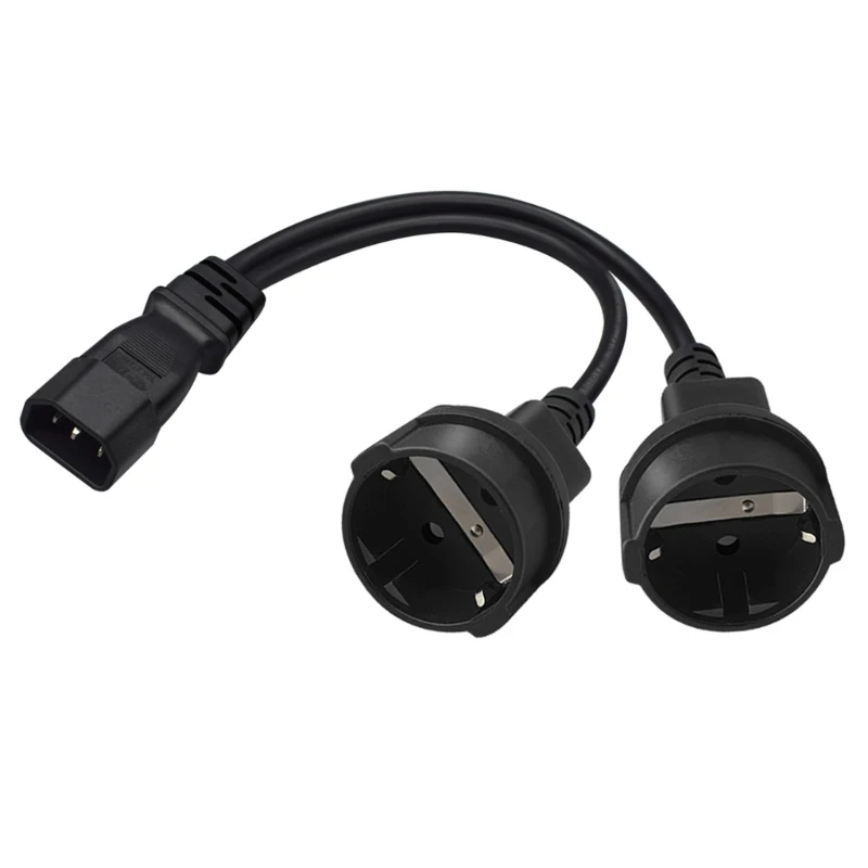 

IEC320 C14 в 2x EU4.8mm Y-образный разделительный шнур, IEC 320 C14 штекер в двойной EU4.8mm гнездовой кабель адаптера питания
