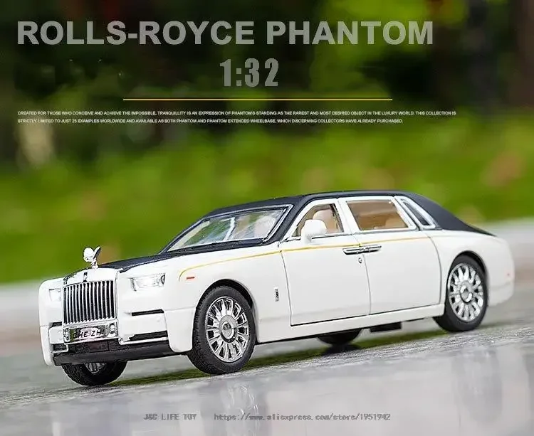 Литая Под Давлением Модель Автомобиля Rolls-Royce Phantom В Масштабе 1:32 Металлическая