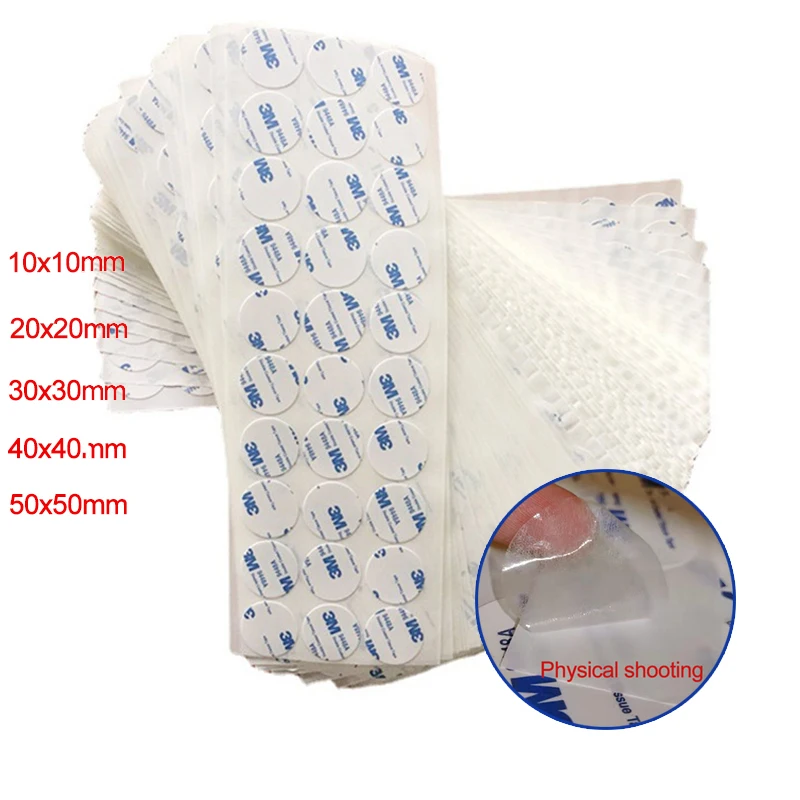 50-100 шт. круглая двухсторонняя лента 3 м прочная ультратонкая высококлейкая