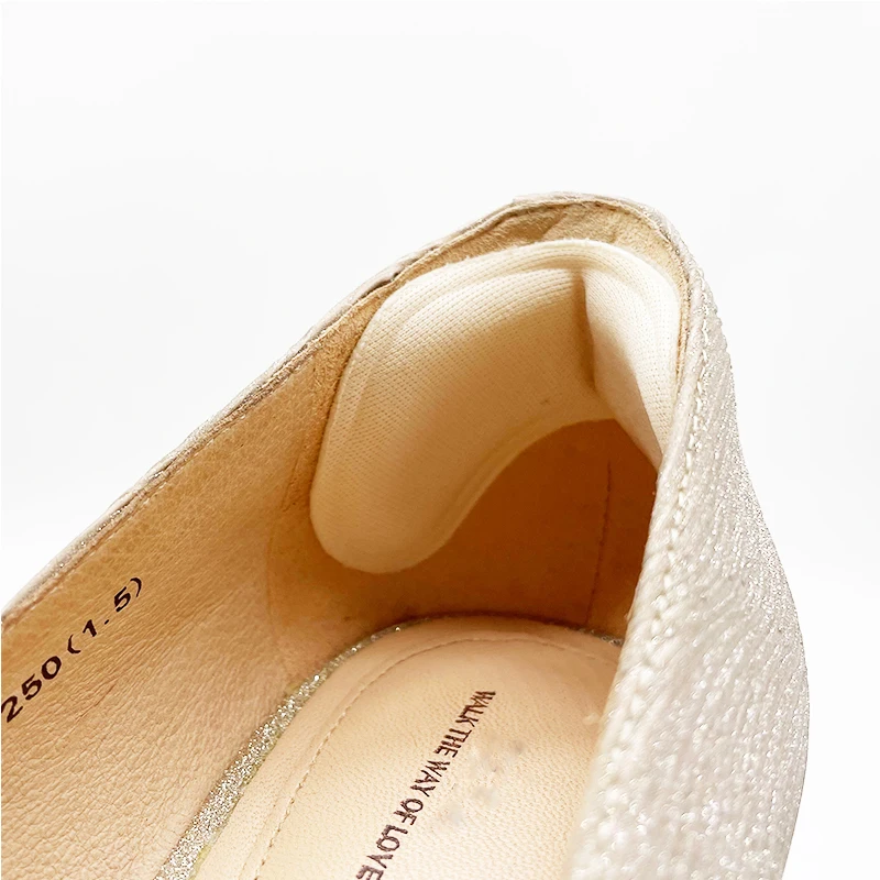 4 Pairs Heel Insoles Pads Patch Pain Relief Anti-wear Cushion Feet Care Heel Protector Adhesive Back Sticker Shoes Insert Insole