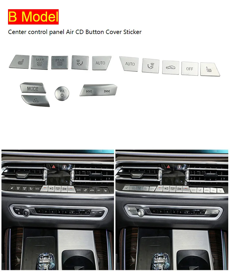 

Автомобильный Стайлинг, переключатель фар в сборе, головная лампа, поворотная ручка, кнопка, крышка для интерьера, наклейки для BMW X5 G05 X6 G06, 2019-2022