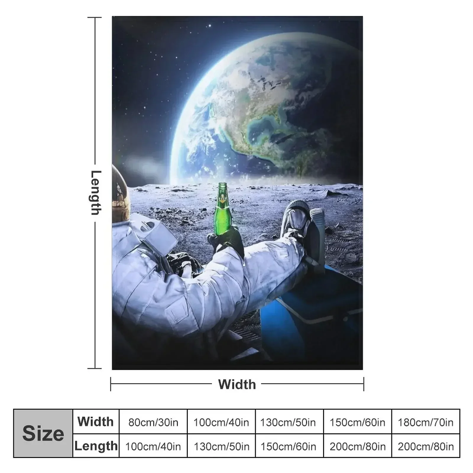 Астронавт на Луне с пивом? HQ-качество Одеяло BESTSELLER Retros Одеяла для кровати Для