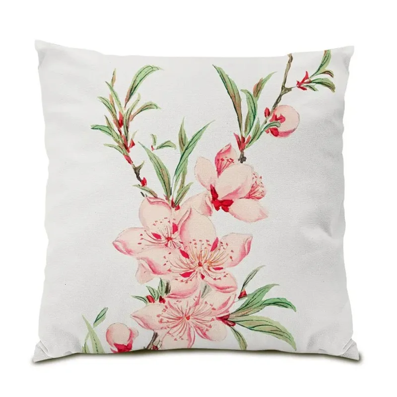 Рисунок 5 - Чехол для подушки с рисунком листьев