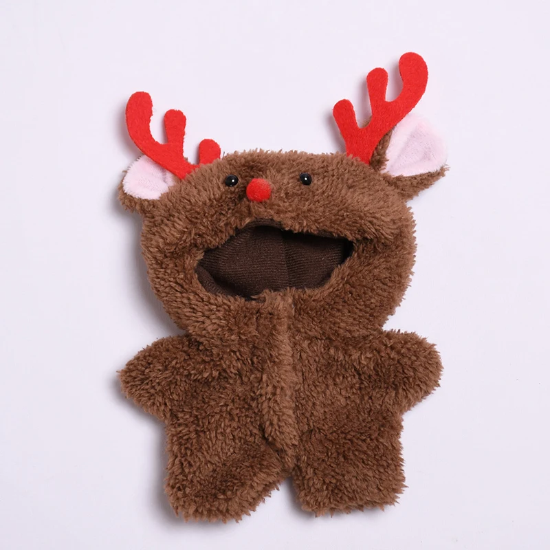 Кукольная одежда Labubu Рождественский наряд костюм лося Санта-Клауса свитер милая