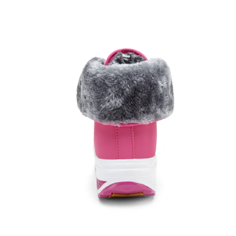 Winter Snow Boots Woman Casual Warm Plush Platform Shoes Ankle  Women Fashion Non-slip Wedges Botas Zapados Mujer