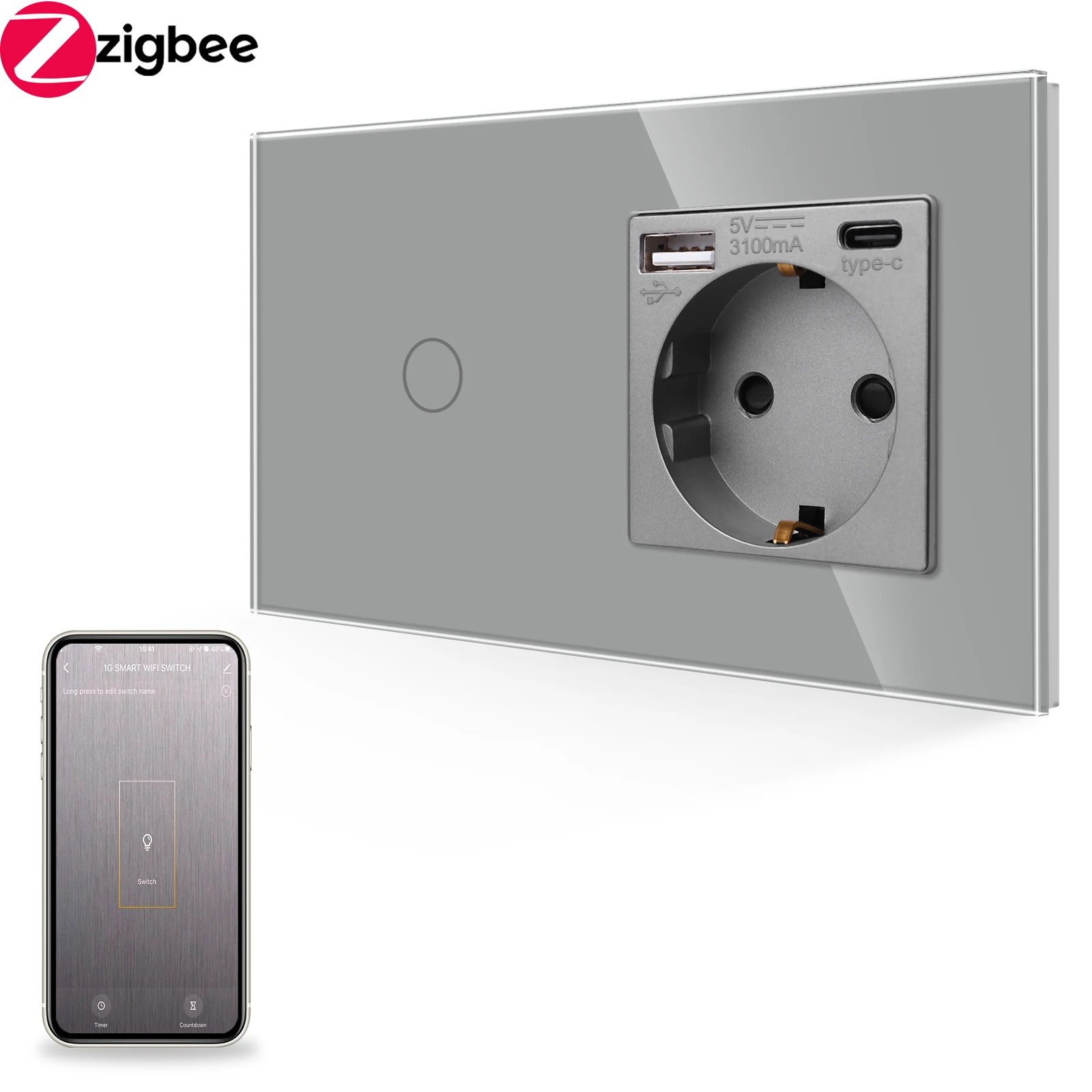 

Сенсорные выключатели Bingoelec ZigBee 1/2/3 Gang
