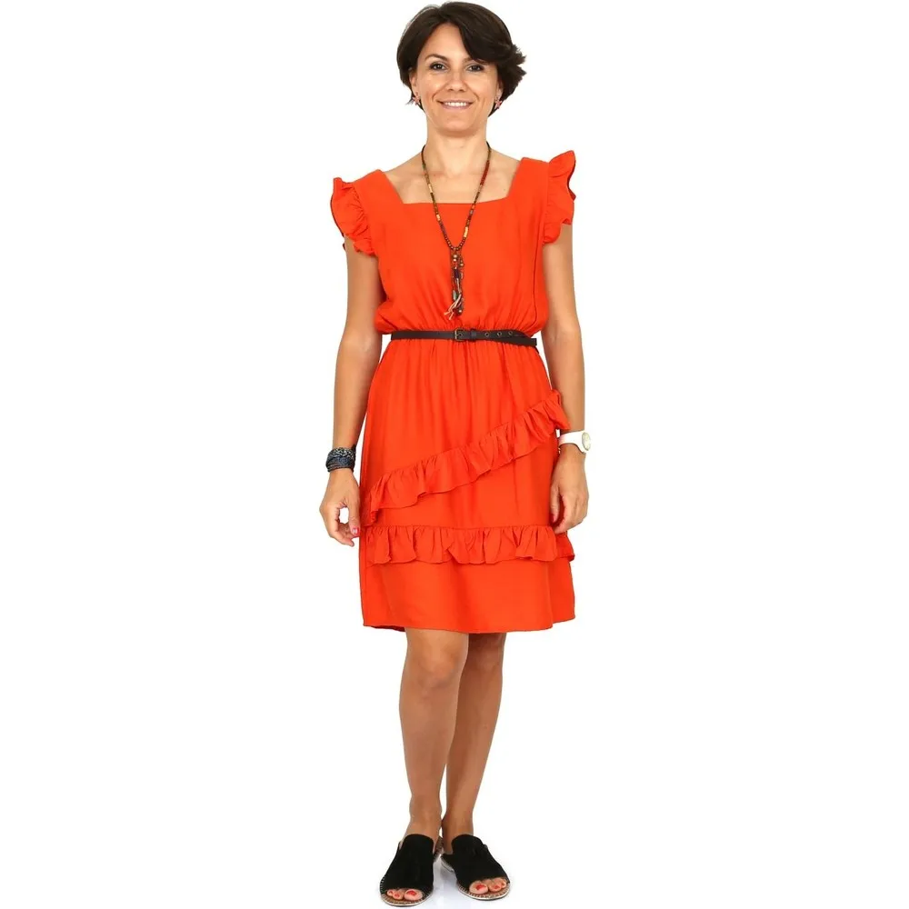 

Women For Frl Linen Dress Women Summer Dress Casual Long Prom Midi Maxi